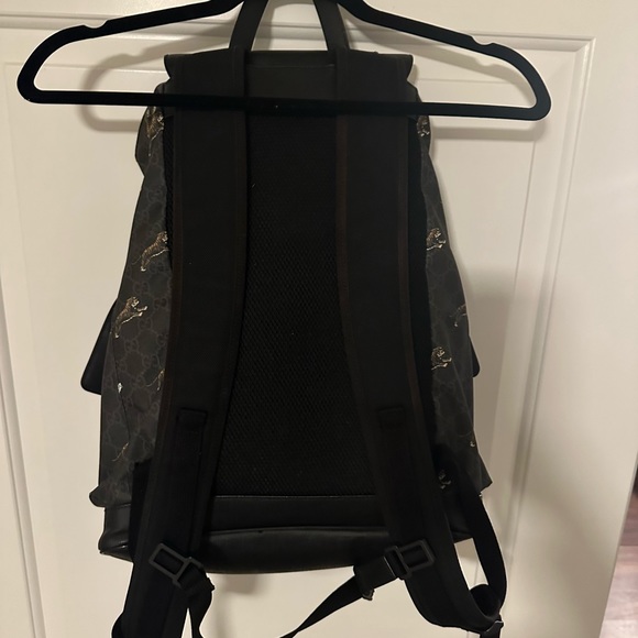 Gucci Bestiary Backpack GG Supreme Tigers Black/Grey - Picture 4 of 7